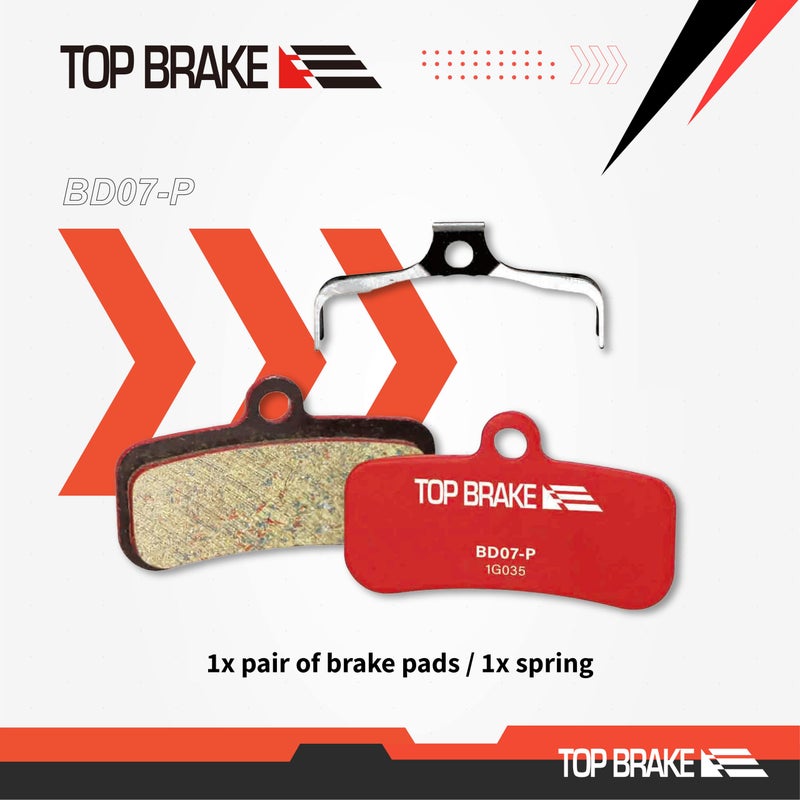 Top Brake وسادات فرامل ديسك للدراجات الهوائية TOP BRAKE لشيمانو سانت BR-M810 زيه M640 M9120، ديور XT BR-M8020، M8120، M6120، BR-MT420، MT510، MT520 تيكترو HD M745 735 725 750 TRP، SL، سلايت T4، G-Spec Quadiem - Image 4